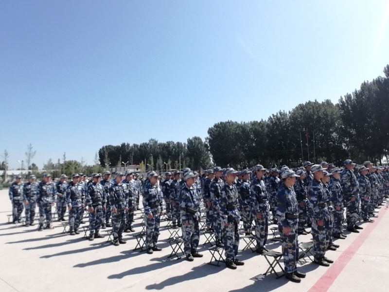 2019级军训列队